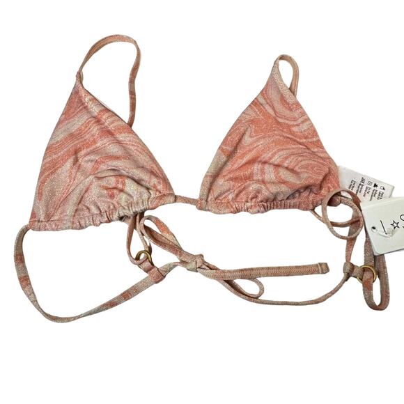 L*Space Brittany Triangle Bikini Top - All Swirled Up NWT Size Medium - Picture 2 of 7